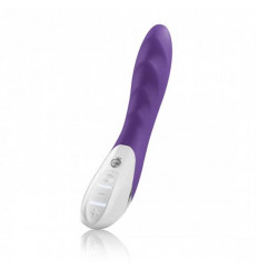 Фиолетовый вибратор Mystim Sassy Simon - 27 см.