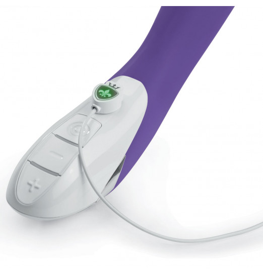 Фиолетовый вибратор Mystim Elegant Eric - 27 см.