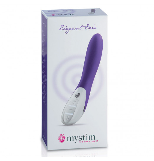Фиолетовый вибратор Mystim Elegant Eric - 27 см.