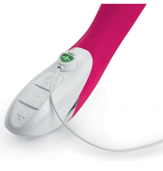 Ярко-розовый вибратор Mystim Elegant Eric - 27 см.