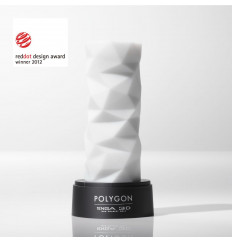 Белый 3D мастурбатор POLYGON