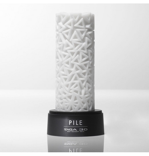 Белый 3D мастурбатор PILE