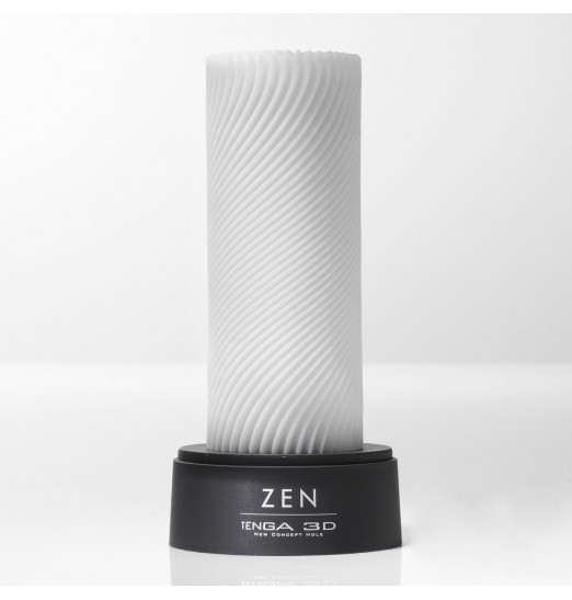 Белый 3D мастурбатор ZEN