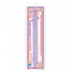 Двухсторонний фиолетовый фаллоимитатор Double Dong Purple Jellie - 46 см.