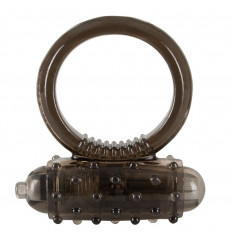 Дымчатое эрекционное виброкольцо Vibro Ring Dark