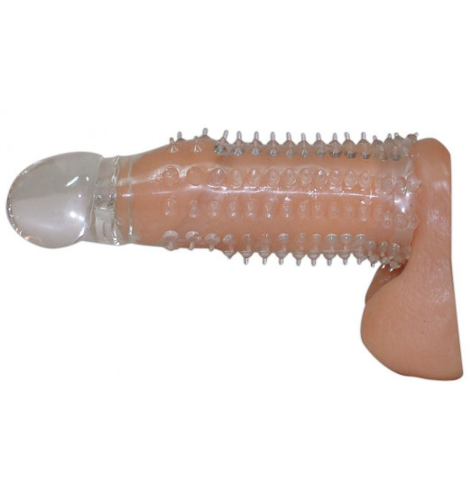 Прозрачная насадка на пенис Tailor Made Crystal с шипами