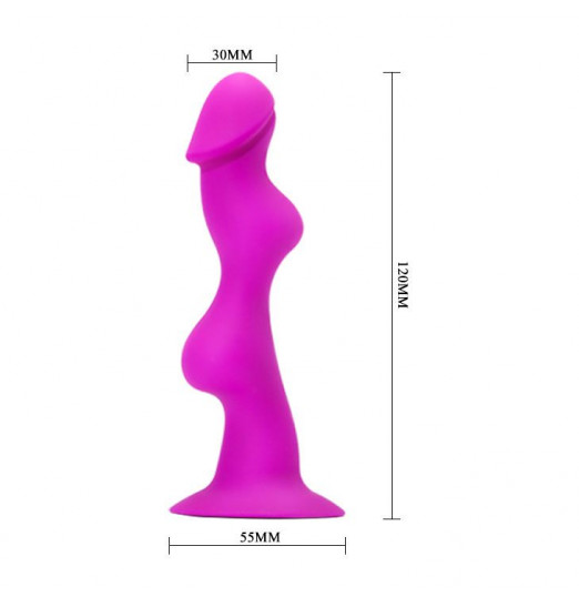 Рельефная анальная елочка Booty Passion - 12 см. Рельефная анальная елочка Booty Passion - 12 см.