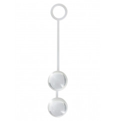 Стеклянные вагинальные шарики Duo Love Dalls на силиконовой сцепке