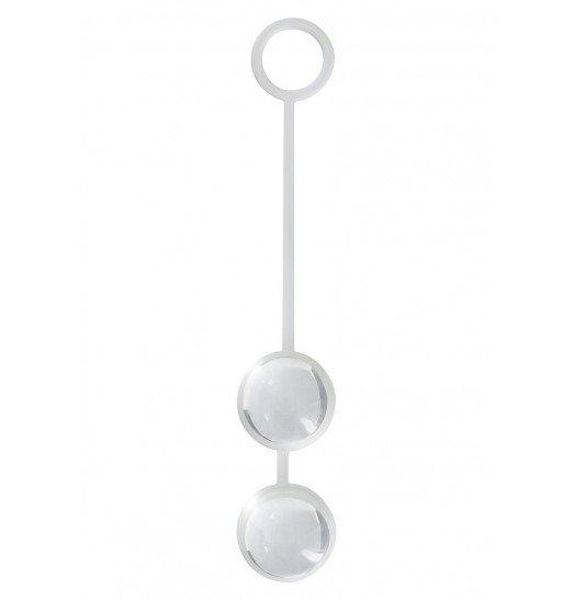 Стеклянные вагинальные шарики Duo Love Dalls на силиконовой сцепке Стеклянные вагинальные шарики Duo Love Dalls на силиконовой сцепке