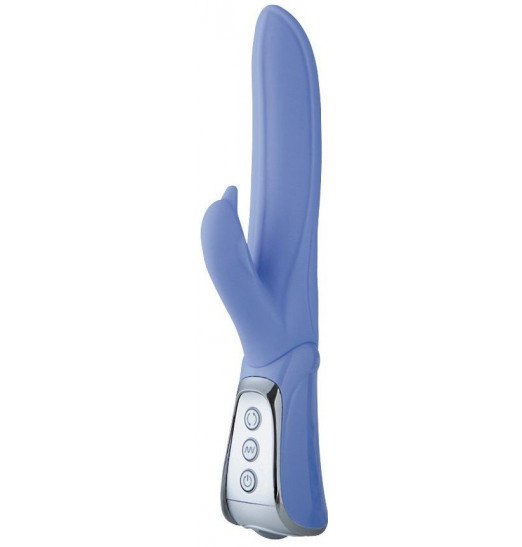 Голубой вибратор VIBE THERAPY EXHILARATION - 23,5 см.