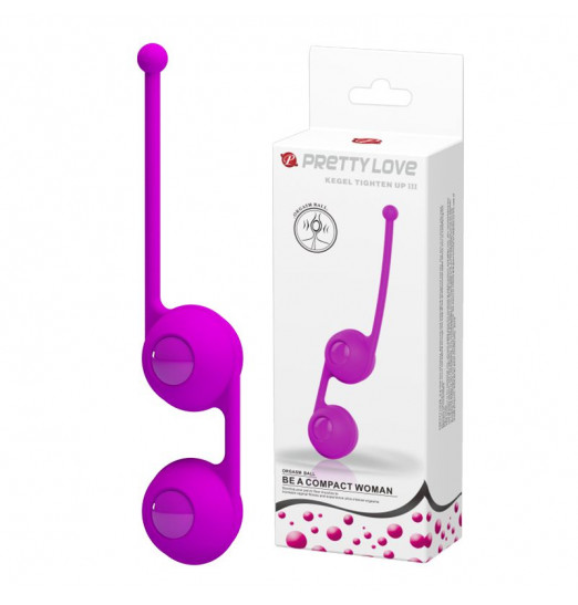 Лиловые вагинальные шарики Kegel Tighten Up III