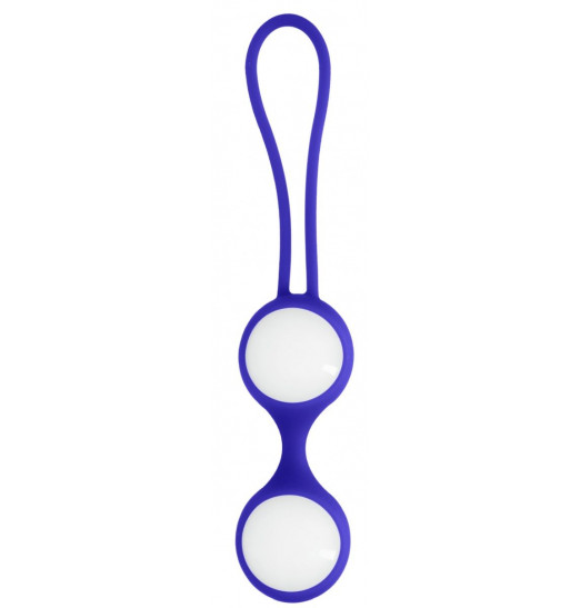 Белые вагинальные шарики Ben Wa Small в синей оболочке Белые вагинальные шарики Ben Wa Small в синей оболочке