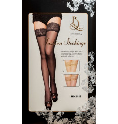 Соблазнительные чулочки с ажурной резинкой на силиконе