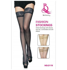 Соблазнительные чулочки с ажурной резинкой на силиконе