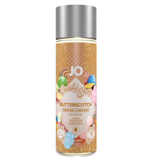 Смазка на водной основе Candy Shop Butterscotch с ароматом ирисок - 60 мл.