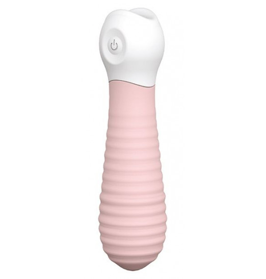 Розовый силиконовый мини-вибромассажер RIBBED BABY BOO - 12 см. Розовый силиконовый мини-вибромассажер RIBBED BABY BOO - 12 см.