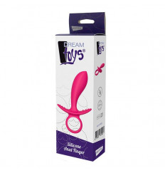 Розовая анальная пробка Silky Anal Finger - 14,5 см.