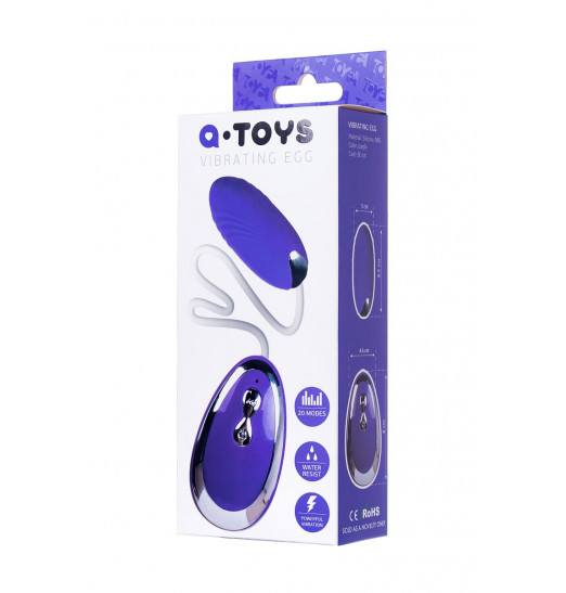 Фиолетовое виброяйцо A-Toys - 6,5 см. Фиолетовое виброяйцо A-Toys - 6,5 см.