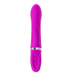 Лиловый вибратор с клиторальным стимулятором JOS JOLY - 19,6 см.