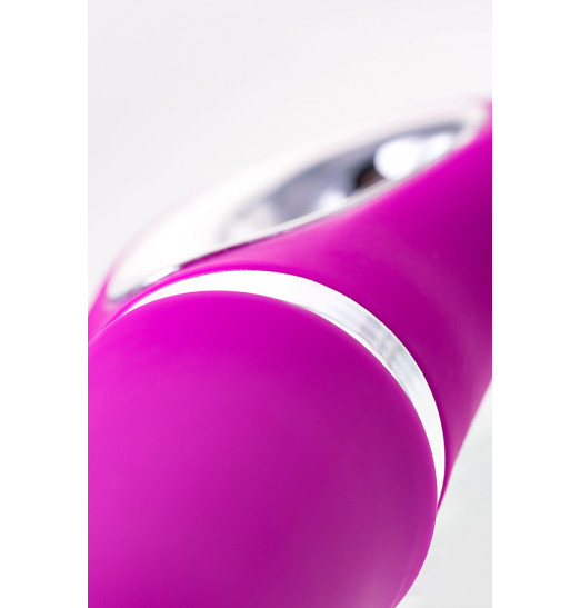 Лиловый вибратор с клиторальным стимулятором JOS JOLY - 19,6 см.