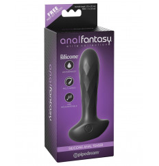 Анальный перезаряжаемый вибромассажер Silicone Anal Teaser - 11,9 см.