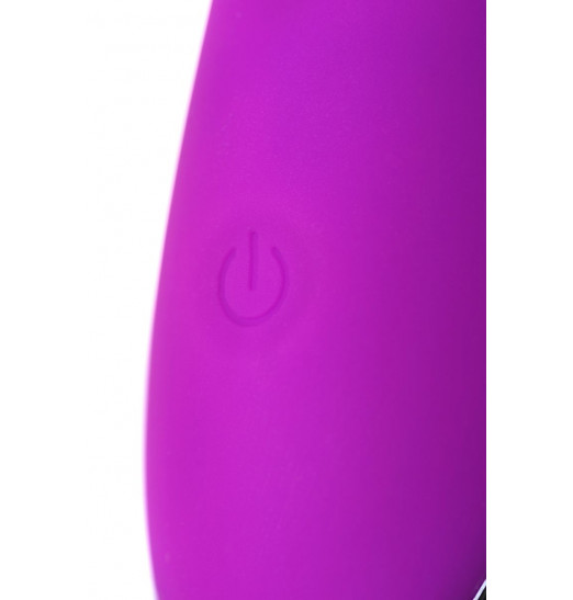 Фиолетовый вибратор с ресничками JOS DESI - 18,5 см.