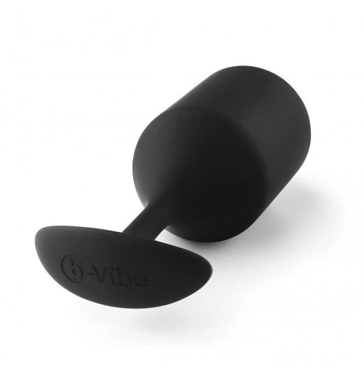 Чёрная пробка для ношения B-vibe Snug Plug 5 - 14 см.