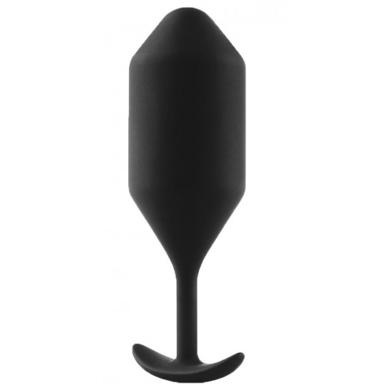 Чёрная пробка для ношения B-vibe Snug Plug 5 - 14 см.