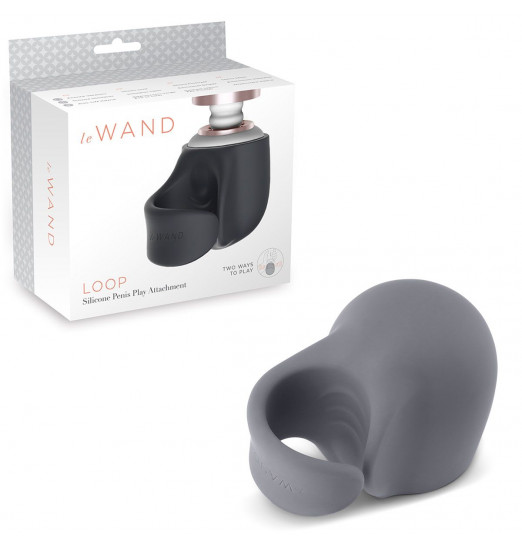 Серая насадка LOOP на массажер Le Wand для фаллостимуляции