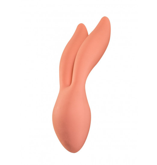 Розовый водонепроницаемый вибратор с ушками Shape of water Flake