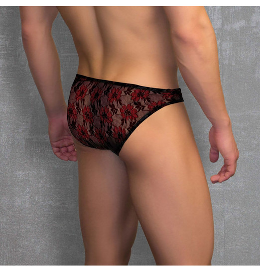 Кружевные мужские слипы с цветочным узором Doreanse