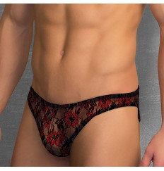 Кружевные мужские слипы с цветочным узором Doreanse