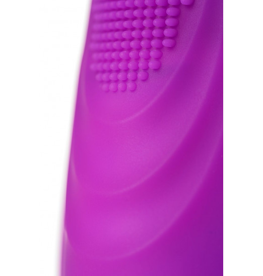 Фиолетовый клиторальный стимулятор с ресничками JOS ALICIA - 15,5 см.