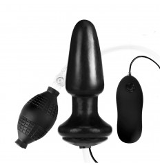 Надувная вибрирующая анальная пробка  Inflatable Vibrating Butt Plug - 10,2 см.