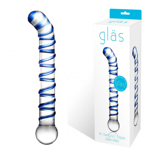 Изогнутый стеклянный фаллос G-Spot Glass Dildo - 17 см. Изогнутый стеклянный фаллос G-Spot Glass Dildo - 17 см.