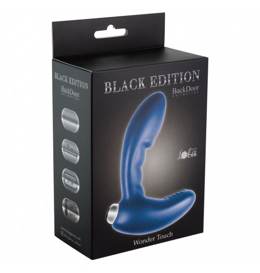 Синий стимулятор простаты с вибрацией Wonder Touch Blue Синий стимулятор простаты с вибрацией Wonder Touch Blue