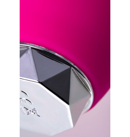 Розовый вибратор с клиторальным стимулятором L EROINA - 17 см.