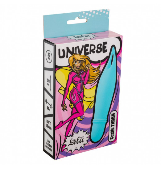 Голубой мини-вибратор Universe Gentle Thorn Голубой мини-вибратор Universe Gentle Thorn