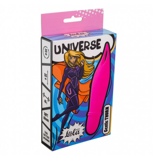 Розовый мини-вибратор Universe Gentle Thorn