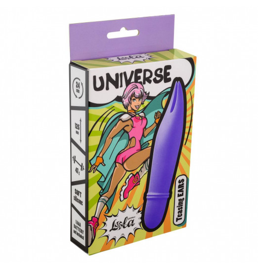 Фиолетовый мини-вибратор Universe Teasing Ears - 12,5 см. Фиолетовый мини-вибратор Universe Teasing Ears - 12,5 см.