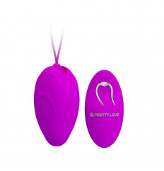 Лиловое виброяйцо Hyper EGG с пультом ДУ и силиконовой оболочкой