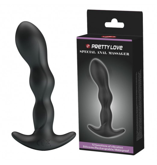 Черный анальный стимулятор простаты с вибрацией Special Anal Massager - 14,5 см. Черный анальный стимулятор простаты с вибрацией Special Anal Massager - 14,5 см.