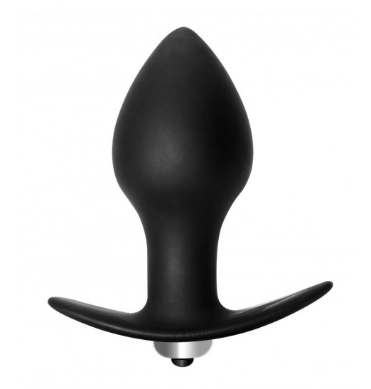Чёрная анальная вибропробка Bulb Anal Plug - 10 см. Чёрная анальная вибропробка Bulb Anal Plug - 10 см.