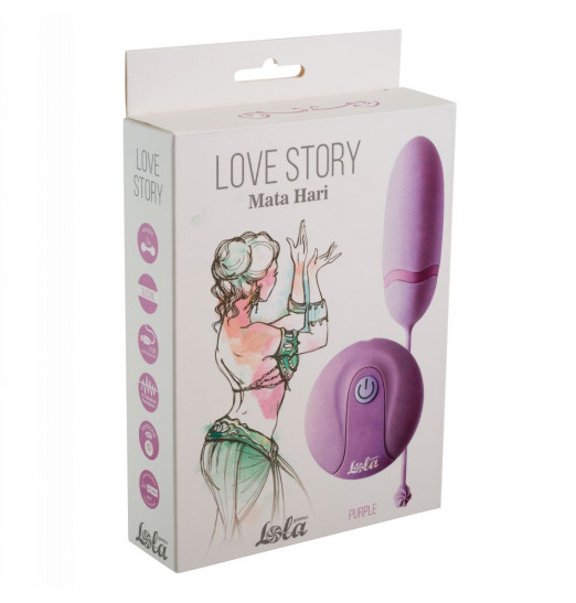 Сиреневое виброяйцо Mata Hari с пультом ДУ Сиреневое виброяйцо Mata Hari с пультом ДУ