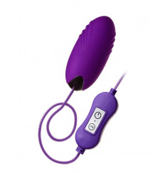 Фиолетовое виброяйцо с пультом управления A-Toys Cony, работающее от USB