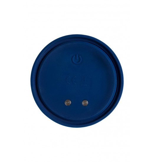 Синяя анальная вибровтулка OPlay Prime - 12 см.