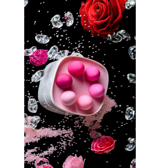 Набор из 6 розовых вагинальных шариков Eromantica K-ROSE