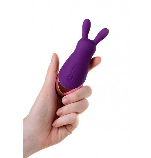 Фиолетовый стимулятор эрогенных зон Eromantica BUNNY - 12,5 см.