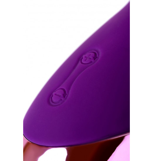 Фиолетовый стимулятор эрогенных зон Eromantica BUNNY - 12,5 см.