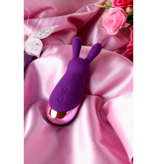 Фиолетовый стимулятор эрогенных зон Eromantica BUNNY - 12,5 см.